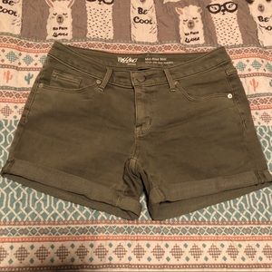 Light olive green shorts